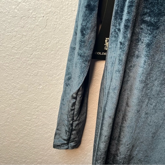 Coldesina 5 Way Versatile Asymmetrical Velvet Charcoal Party Holiday Dress New! - Picture 3 of 14